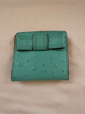 Kate Spade Turquoise Bow Compact Wallet